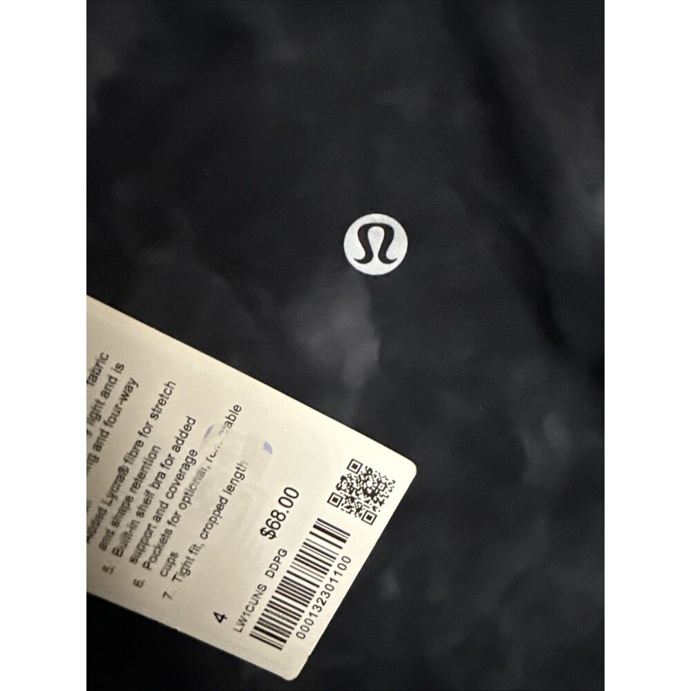 Lululemon Women’s Align Tank Top DDPG Diamond Dye Pitch Gray Size 4 New w/tag - Picture 4 of 5